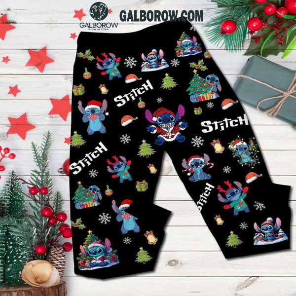 Stitch Family Making Memories Together Christmas Story Fleece Pajamas Set