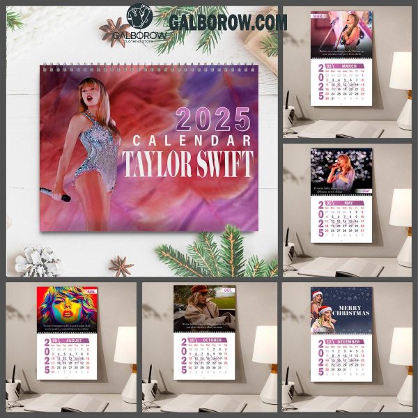 Taylor Swift Happy New Year 2025 Wall Hanging Calendar