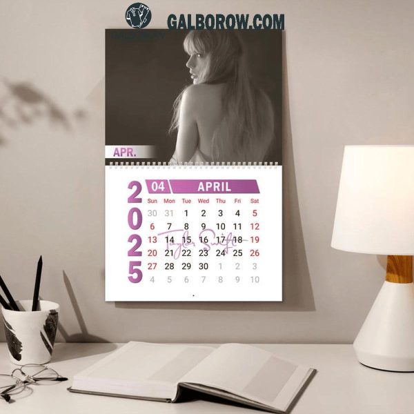 Taylor Swift Happy New Year 2025 Wall Hanging Calendar