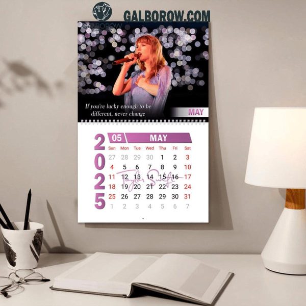 Taylor Swift Happy New Year 2025 Wall Hanging Calendar