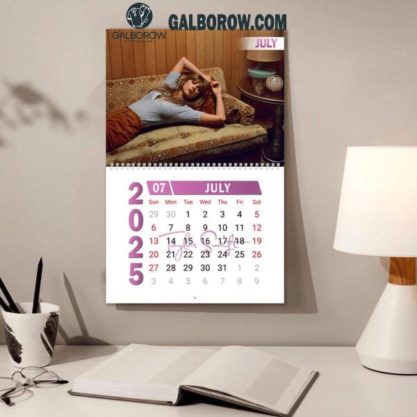 Taylor Swift Happy New Year 2025 Wall Hanging Calendar