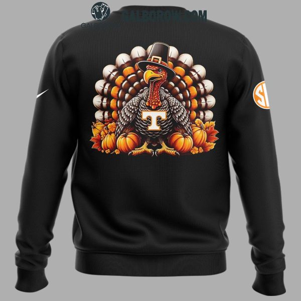 Tennessee Volunteers Give Thanks Eat Turkey The Legends Memories Hoodie T-Shirt Black