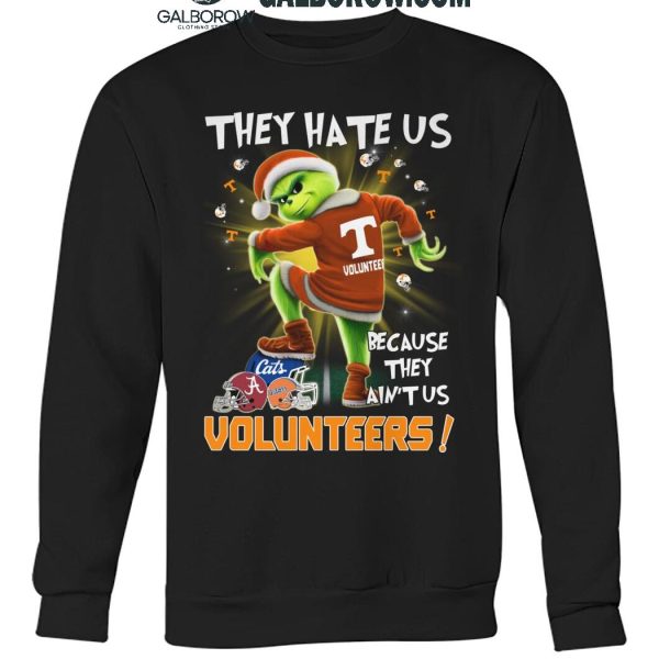 Tennessee Volunteers They Hate Us On Christmas The Grinch 2024 T Shirt