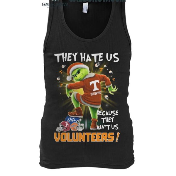 Tennessee Volunteers They Hate Us On Christmas The Grinch 2024 T Shirt