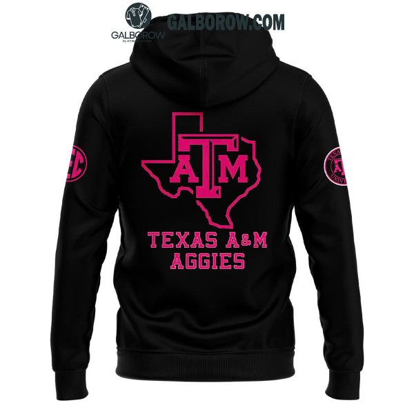 Texas A&M Aggies Football Breast Cancer Awareness Month 2024 Hoodie T-Shirt