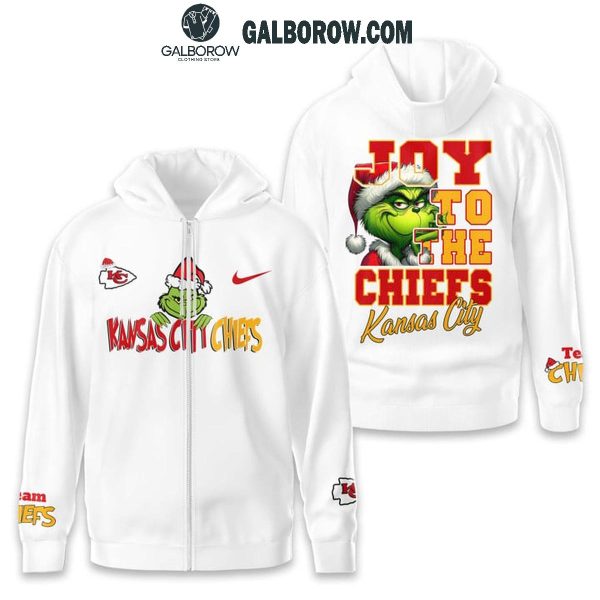 The Grinch Joy To The Kansas Chiefs City Football Team Christmas Hoodie T-Shirt