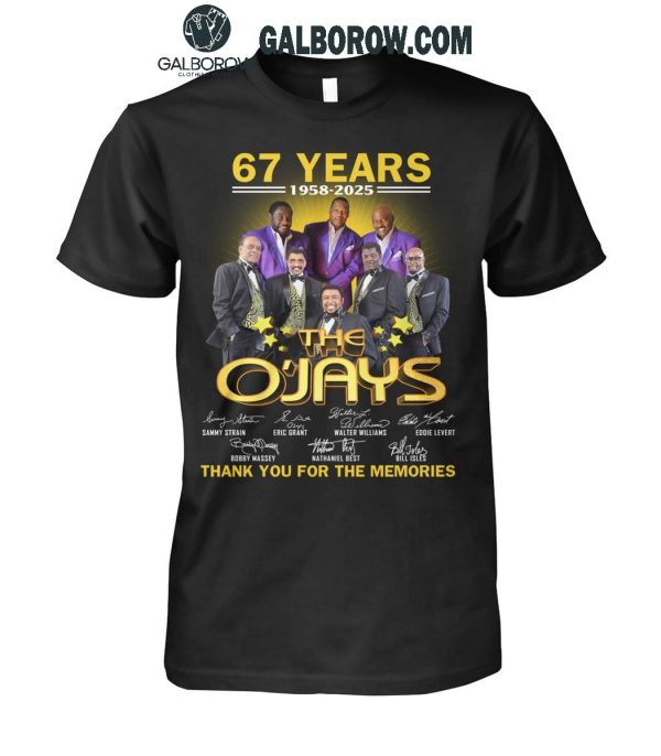 The O’Jays 67 Years 1958-2025 Thank You For The Memories T-Shirt