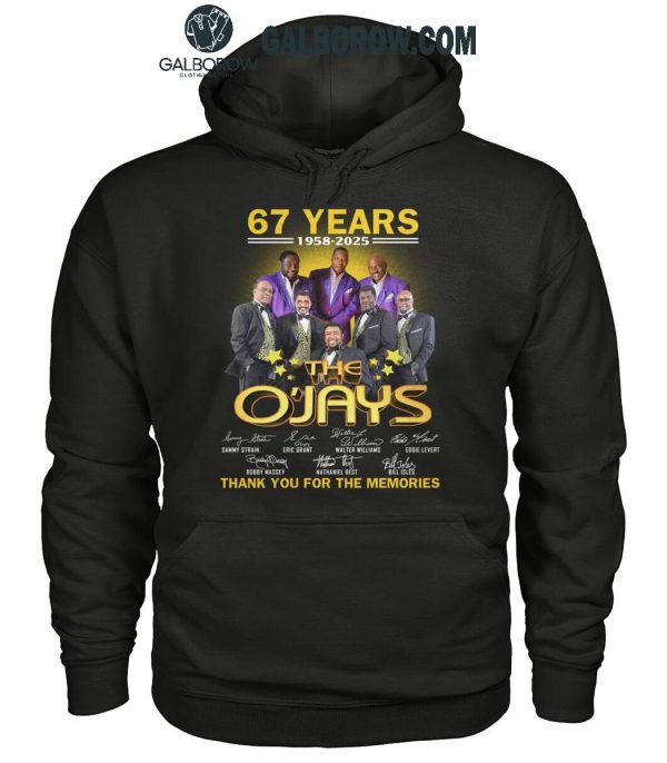 The O’Jays 67 Years 1958-2025 Thank You For The Memories T-Shirt