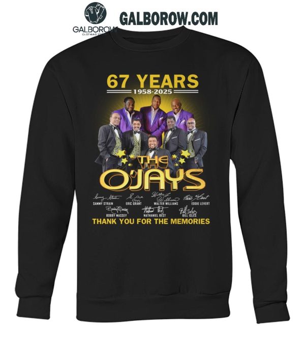 The O’Jays 67 Years 1958-2025 Thank You For The Memories T-Shirt