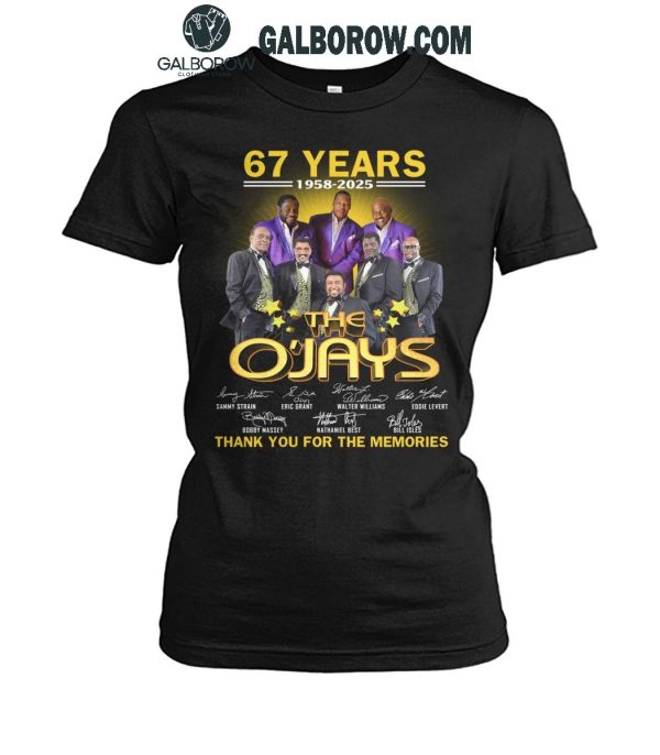 The O’Jays 67 Years 1958-2025 Thank You For The Memories T-Shirt