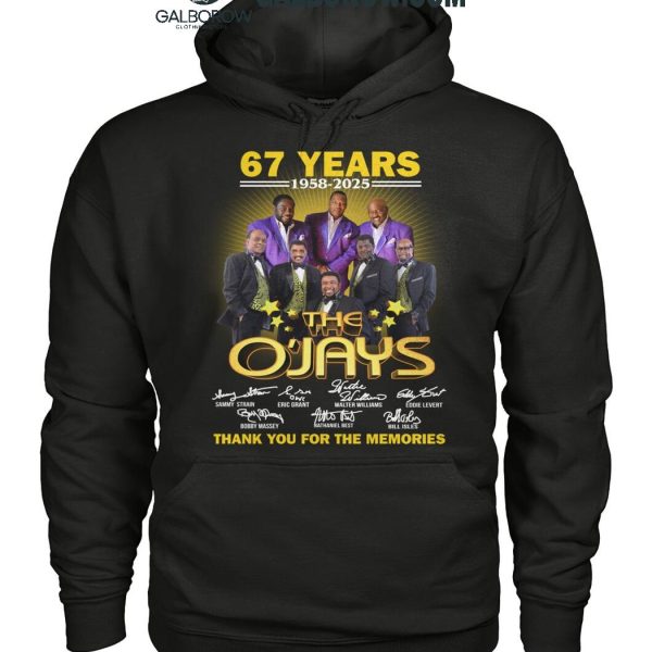 The O'Jays Thank You For The Memories Of 67 Years 1958 2025 T Shirt