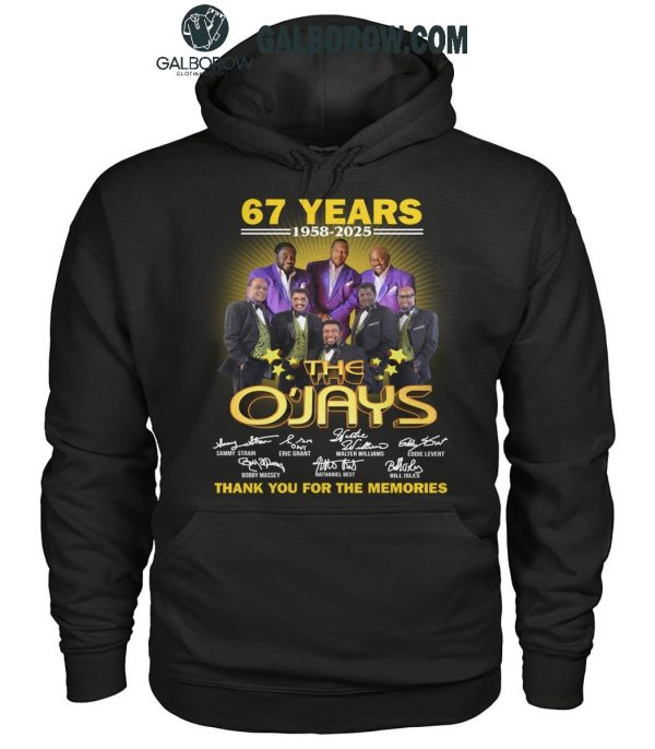 The O’Jays Thank You For The Memories Of 67 Years 1958-2025 T-Shirt