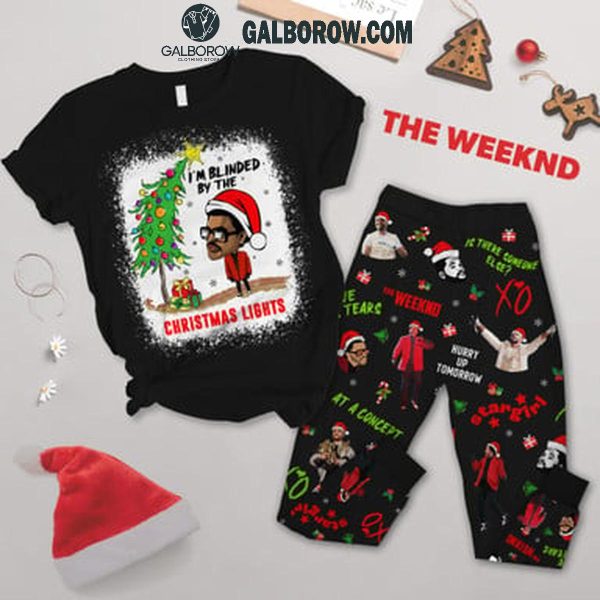 The Weeknd I’m Blinded By The Christmas Light Fleece Pajamas Set