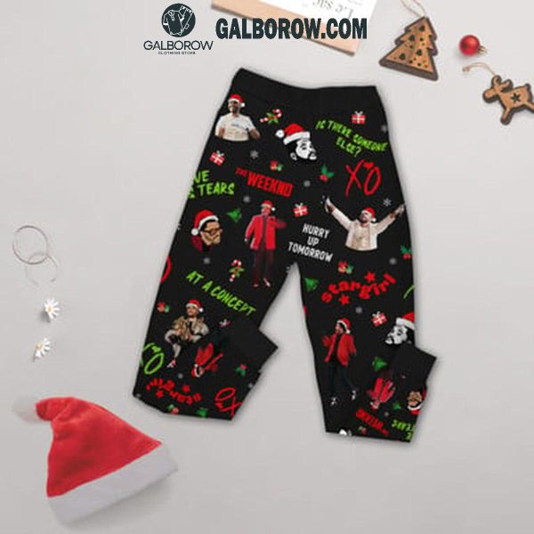 The Weeknd I’m Blinded By The Christmas Light Fleece Pajamas Set