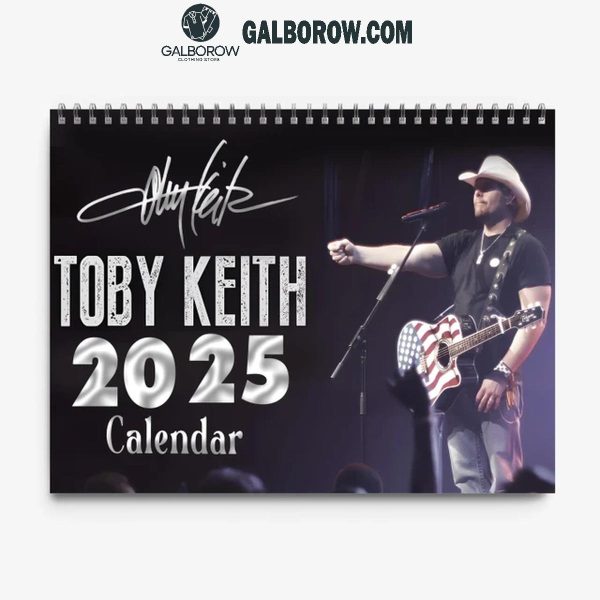 Toby Keith A Brand New Year 2025 Wall Hanging And Desk Calendar