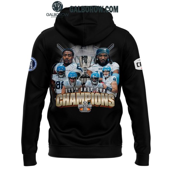 Toronto Argonauts 2024 Grey Cup Champions Black Edition Hoodie T-Shirt