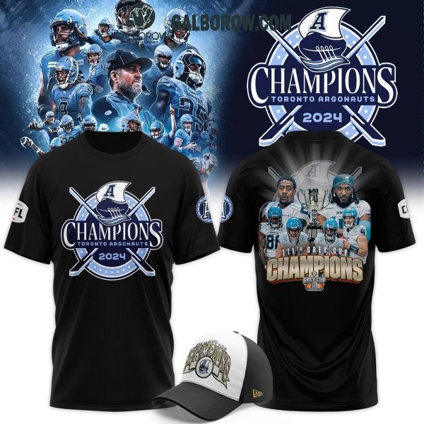 Toronto Argonauts 2024 Grey Cup Champions Black Edition Hoodie T-Shirt