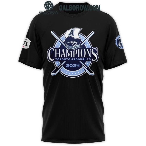 Toronto Argonauts 2024 Grey Cup Champions Black Edition Hoodie T-Shirt