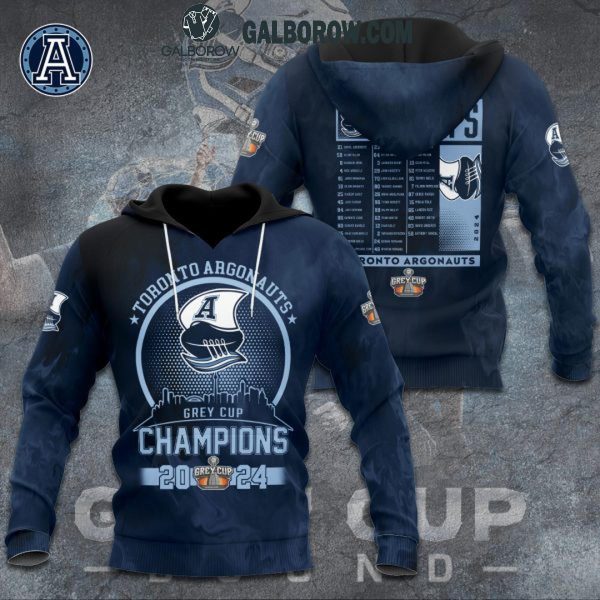 Toronto Argonauts 2024 Grey Cup Champions Fan Celebration Hoodie T-Shirt