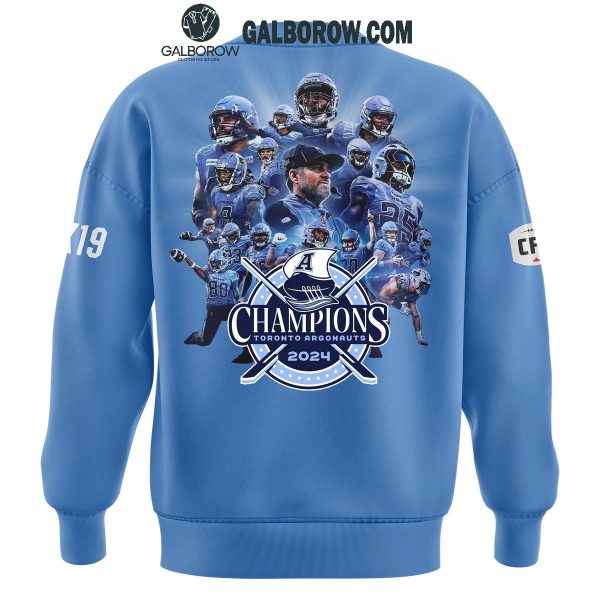 Toronto Argonauts 2024 Grey Cup Champions Sweatshirt Hoodie T-Shirt