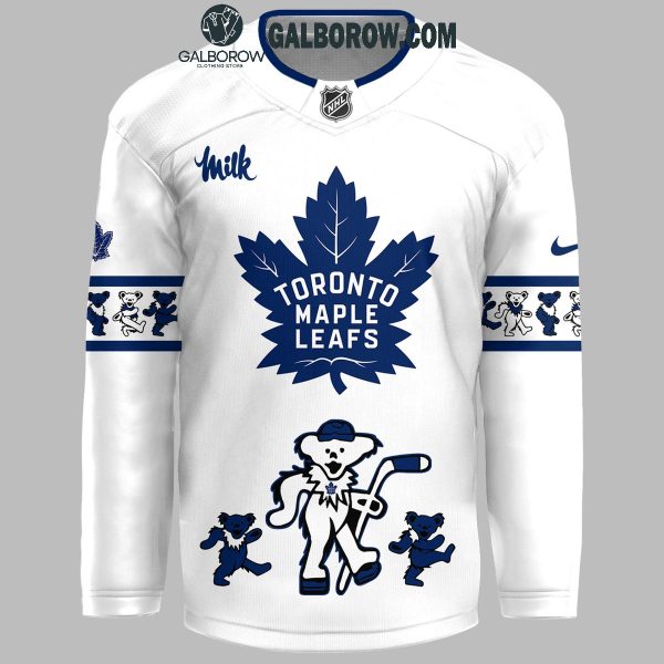 Toronto Maple Leafs Grateful Dead 2024 Memories Full White Hockey Jersey