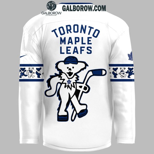 Toronto Maple Leafs Grateful Dead 2024 Memories Full White Hockey Jersey