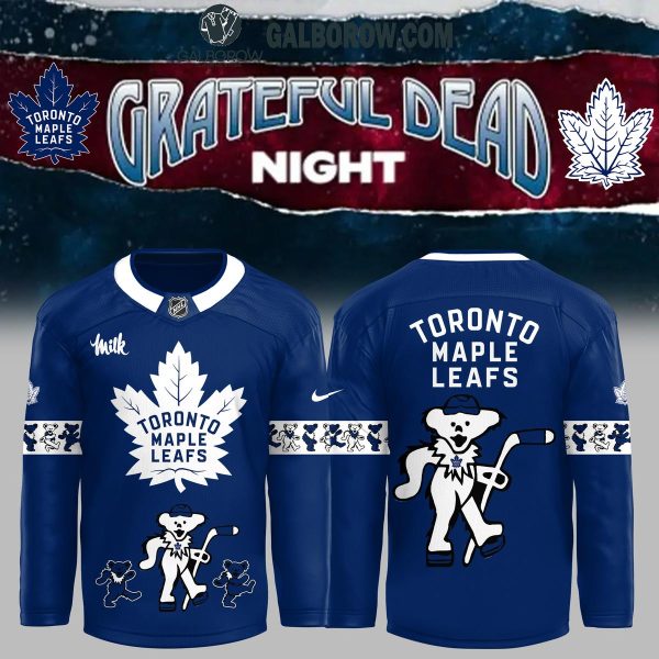 Toronto Maple Leafs Grateful Dead 2024 Memories Hockey Jersey Navy Style