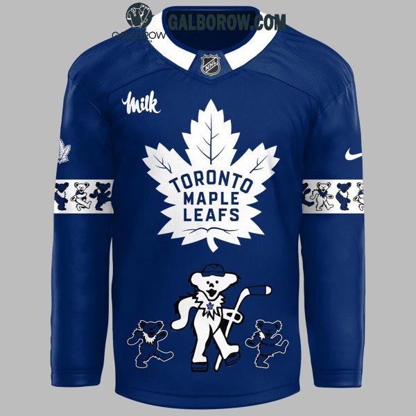 Toronto Maple Leafs Grateful Dead 2024 Memories Hockey Jersey Navy Style