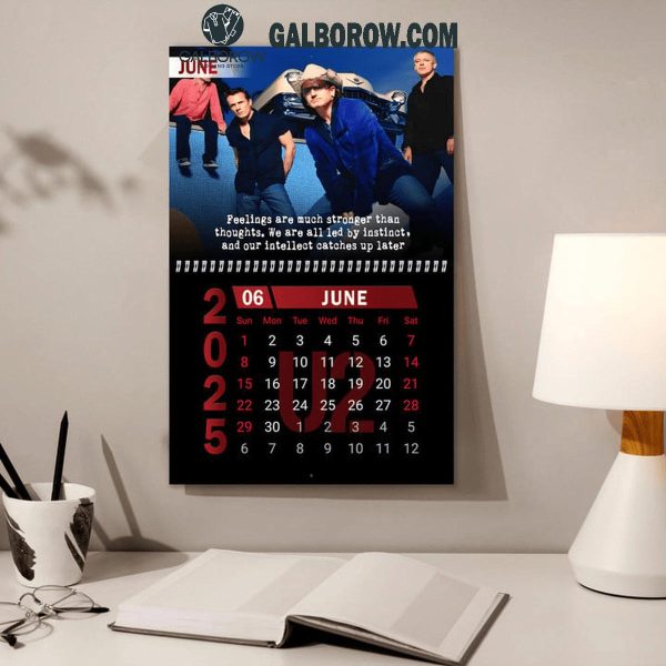 U2 Happy New Year 2025 Wall Hanging Calendar