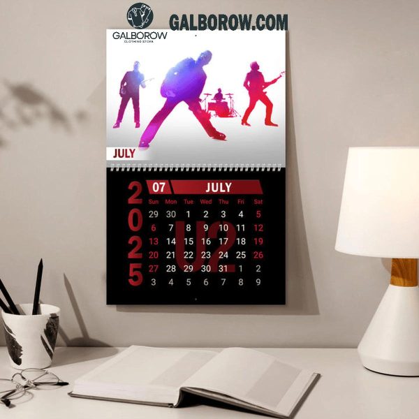 U2 Happy New Year 2025 Wall Hanging Calendar