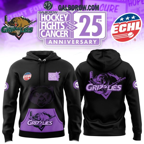 Utah Grizzlies Hockey Fight Cancer One Team 2024 Hoodie T-Shirt