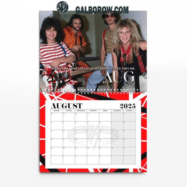 Van Halen Happy New Year 2025 Wall Hanging Calendar