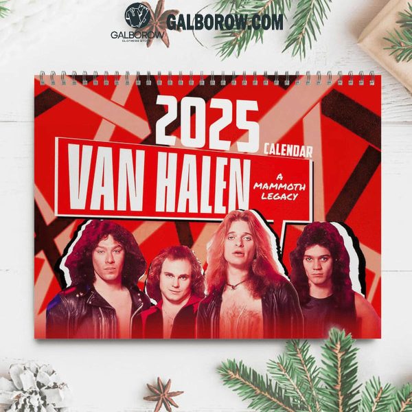 Van Halen Happy New Year 2025 Wall Hanging Calendar