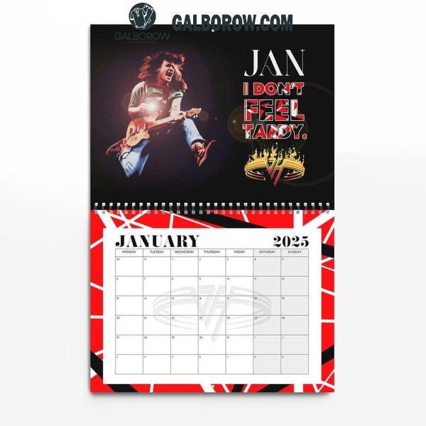 Van Halen Happy New Year 2025 Wall Hanging Calendar