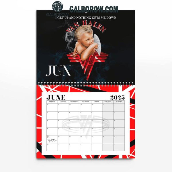 Van Halen Happy New Year 2025 Wall Hanging Calendar