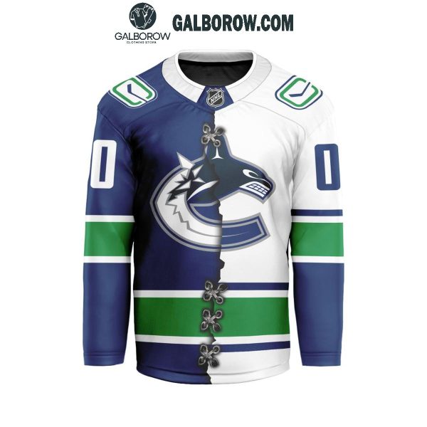 Vancouver Canucks 2024 Home Mix Away Personalized Hockey Jersey