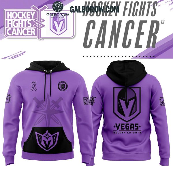 Vegas Golden Knights 2024 Hockey Fights Cancer Hockey Honor Hoodie T-Shirt