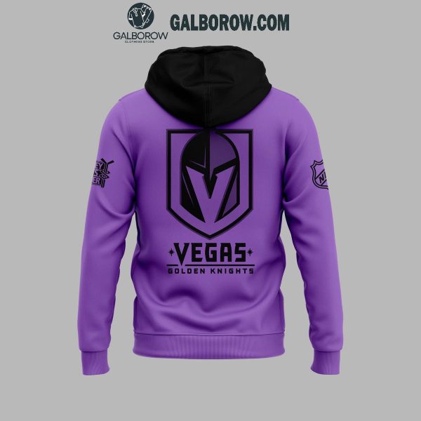 Vegas Golden Knights 2024 Hockey Fights Cancer Hockey Honor Hoodie T-Shirt