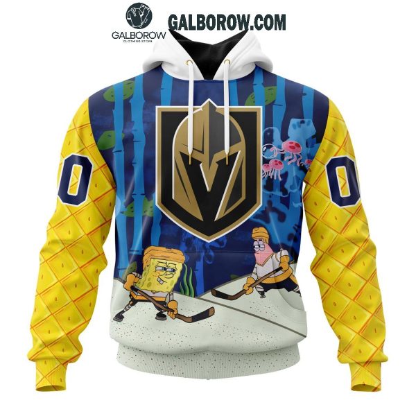 Vegas Golden Knights Collab 2024 SpongeBob SquarePants Personalized Hoodie T-Shirt