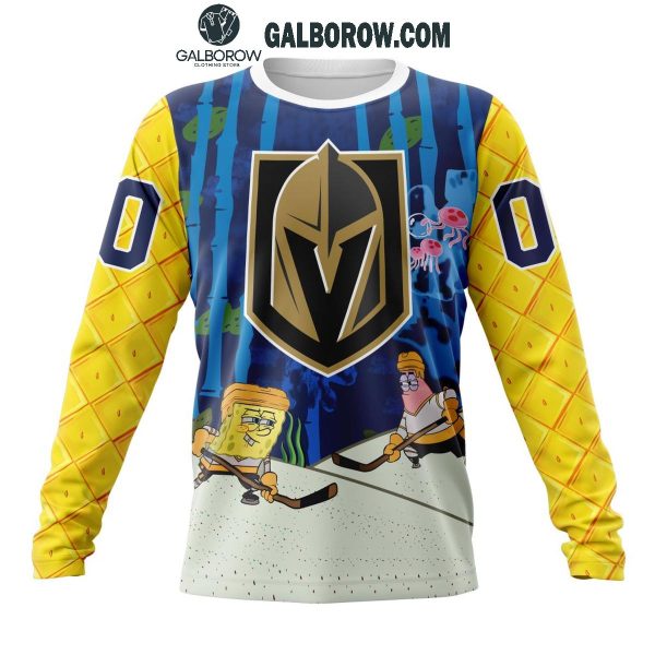 Vegas Golden Knights Collab 2024 SpongeBob SquarePants Personalized Hoodie T-Shirt