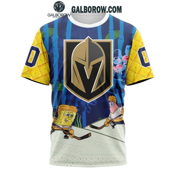 Vegas Golden Knights Collab 2024 SpongeBob SquarePants Personalized Hoodie T-Shirt