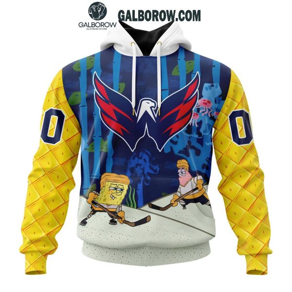 Washington Capitals Collab 2024 SpongeBob SquarePants Personalized Hoodie T-Shirt