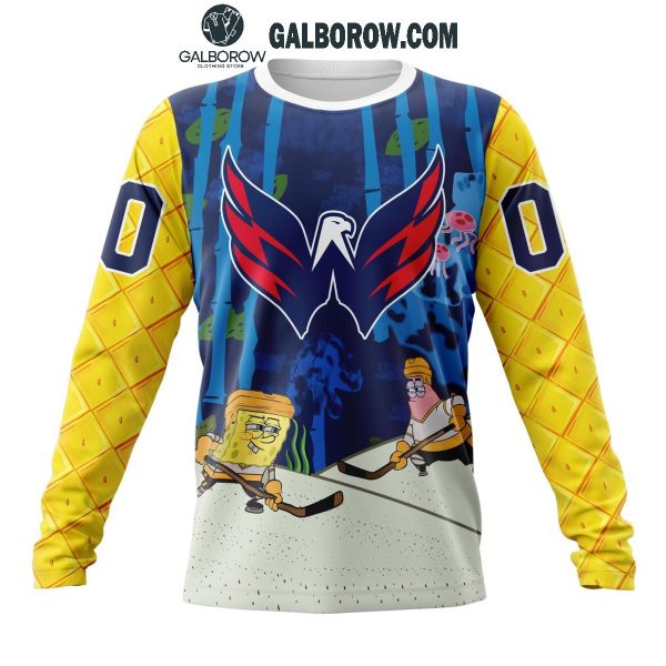 Washington Capitals Collab 2024 SpongeBob SquarePants Personalized Hoodie T-Shirt