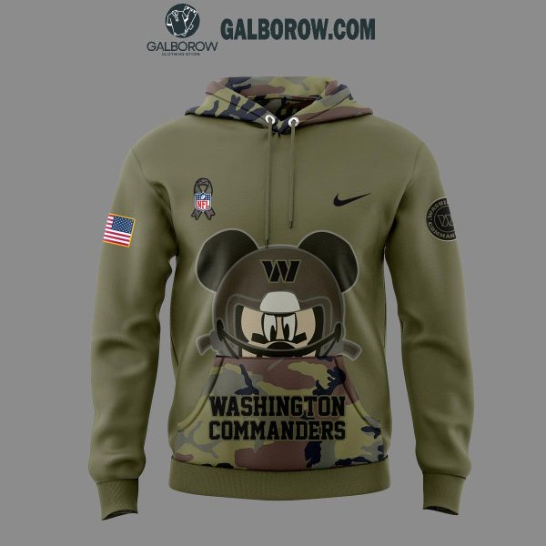 Washington Commanders Mickey Mouse Veteran Day 2024 Hoodie T-Shirt