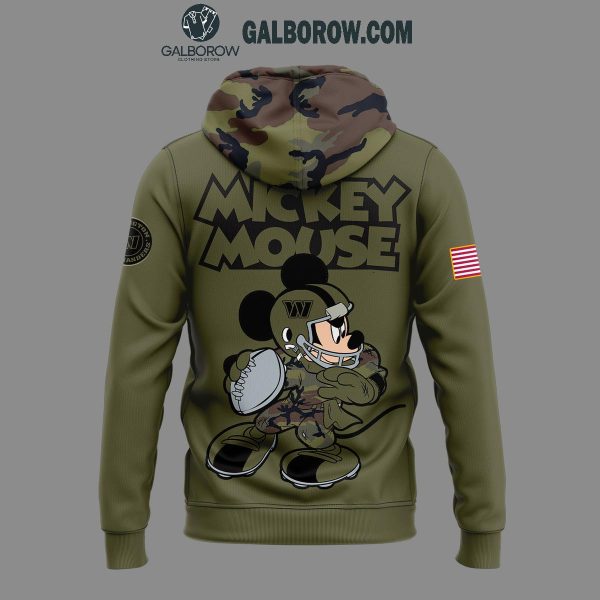 Washington Commanders Mickey Mouse Veteran Day 2024 Hoodie T-Shirt