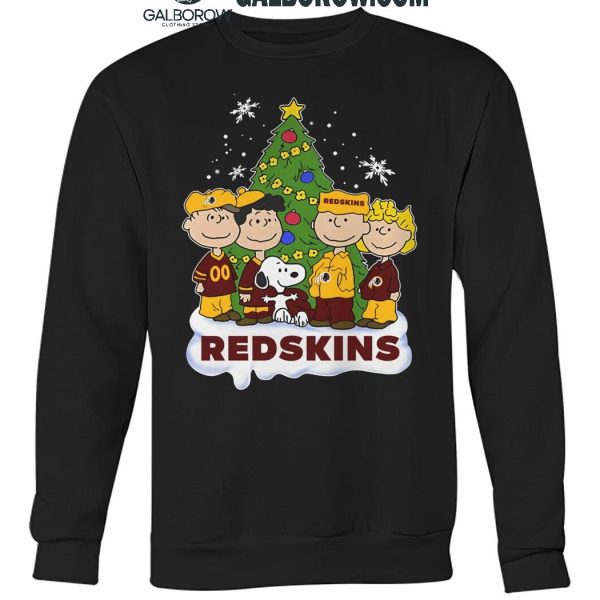 Washington Redskins Celebrating Christmas 2024 With Snoopy Peanuts T Shirt