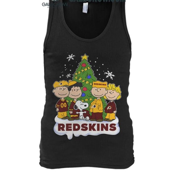 Washington Redskins Celebrating Christmas 2024 With Snoopy Peanuts T Shirt