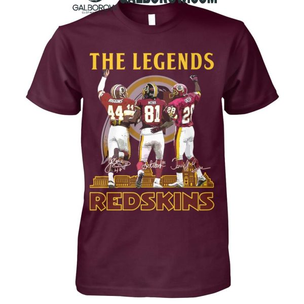 Washington Redskins Football The Legends Of Team History T-Shirt