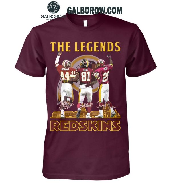 Washington Redskins Football The Legends Of Team History T-Shirt