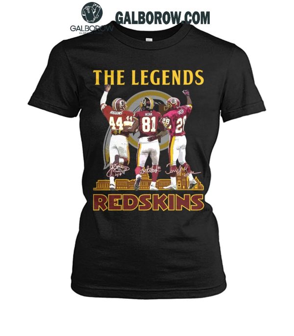 Washington Redskins Football The Legends Of Team History T-Shirt